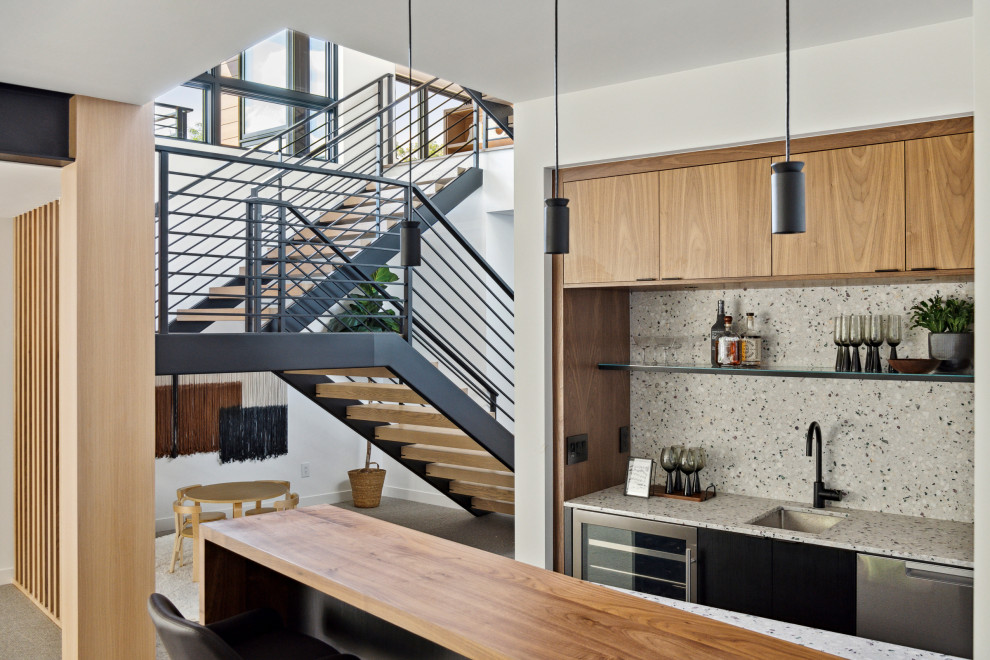 Theodore Wirth Residence - Modern - Home Bar - Minneapolis - by ...