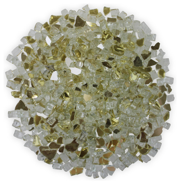 Fire Pit Glass Broken Reflective Color 5 Pounds Fire Pit