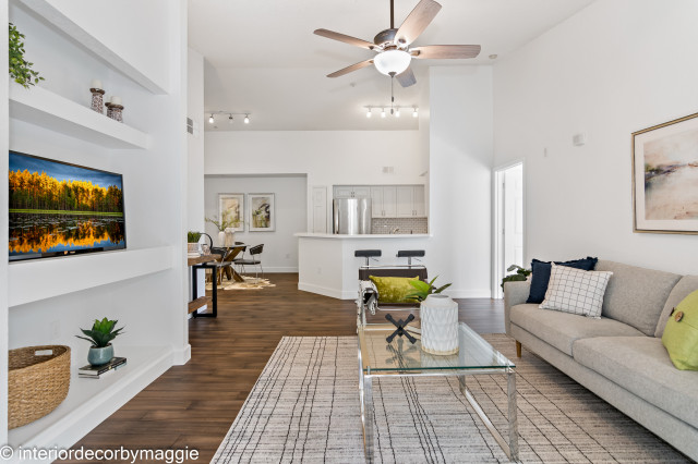 Condo Staging shabby-chic-style-living-room