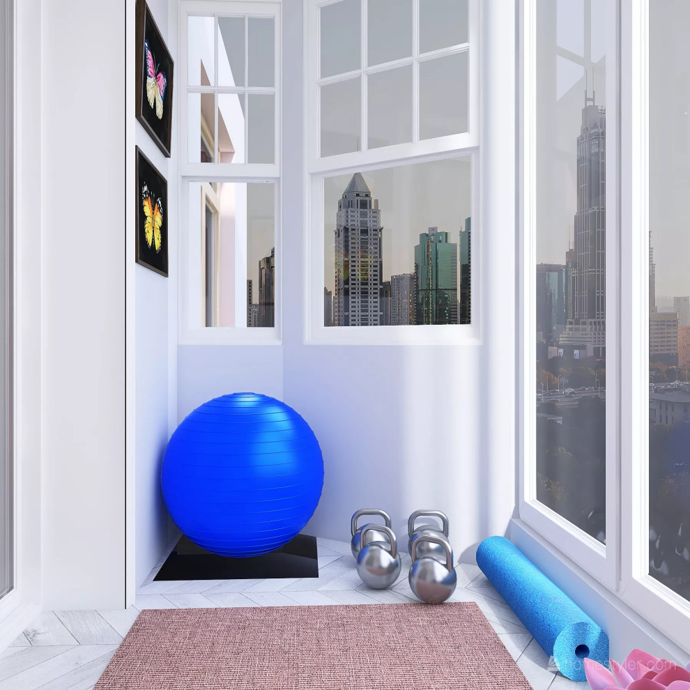 Квартира в пудровых тонах для начинающей актрисы