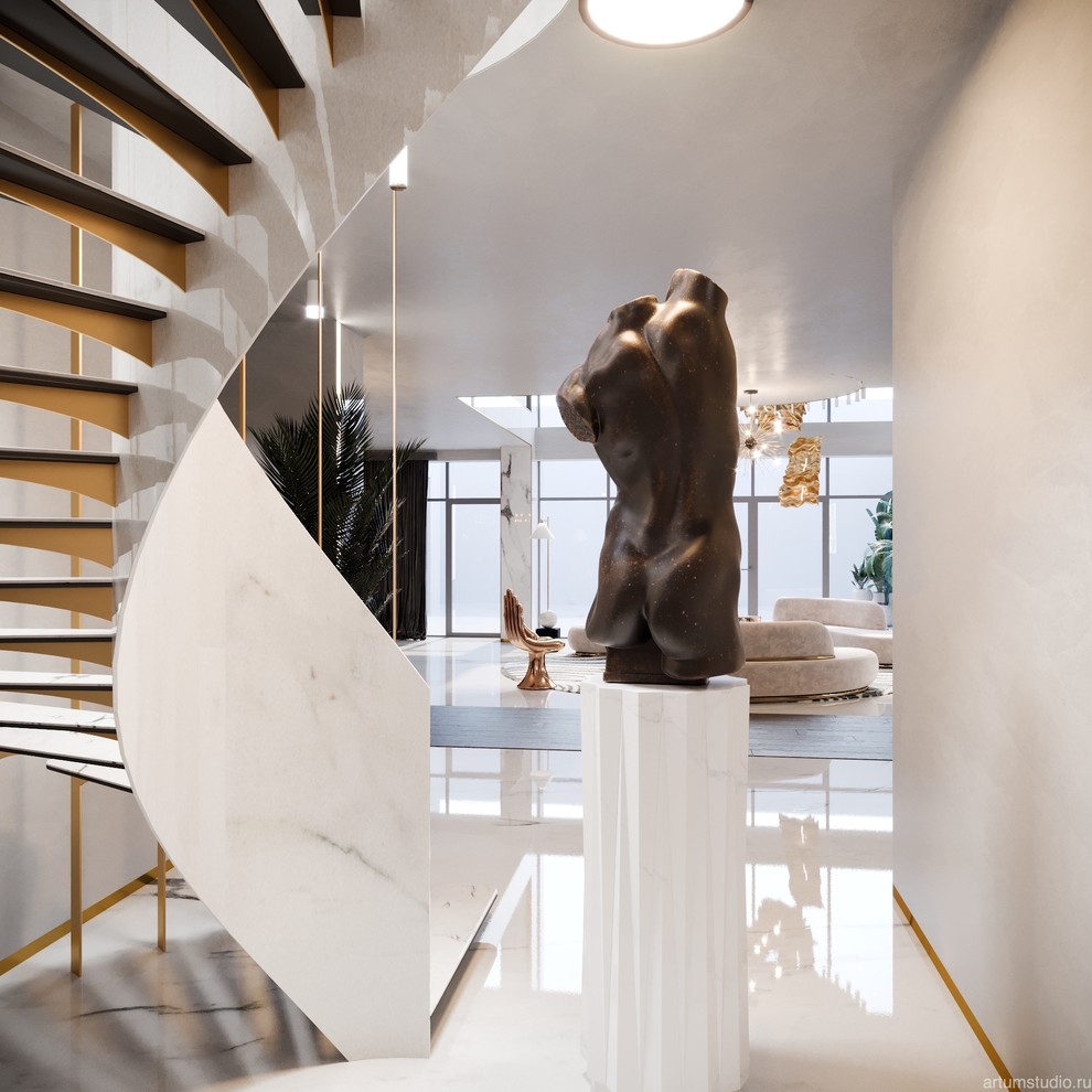 Концепт-проект интерьера клубного дома ( разработано совместно со студией Артум)