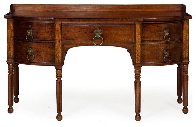 Consigned English Regency Period Antique Sideboard C 1815 Regency Period Antique Sideboard