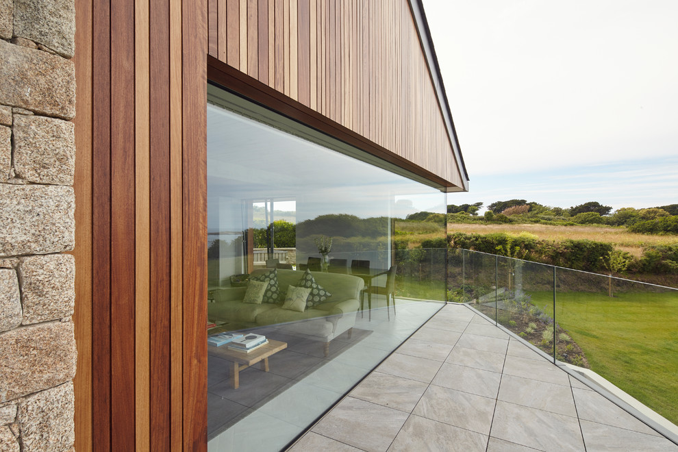Photo of a contemporary home in Channel Islands.