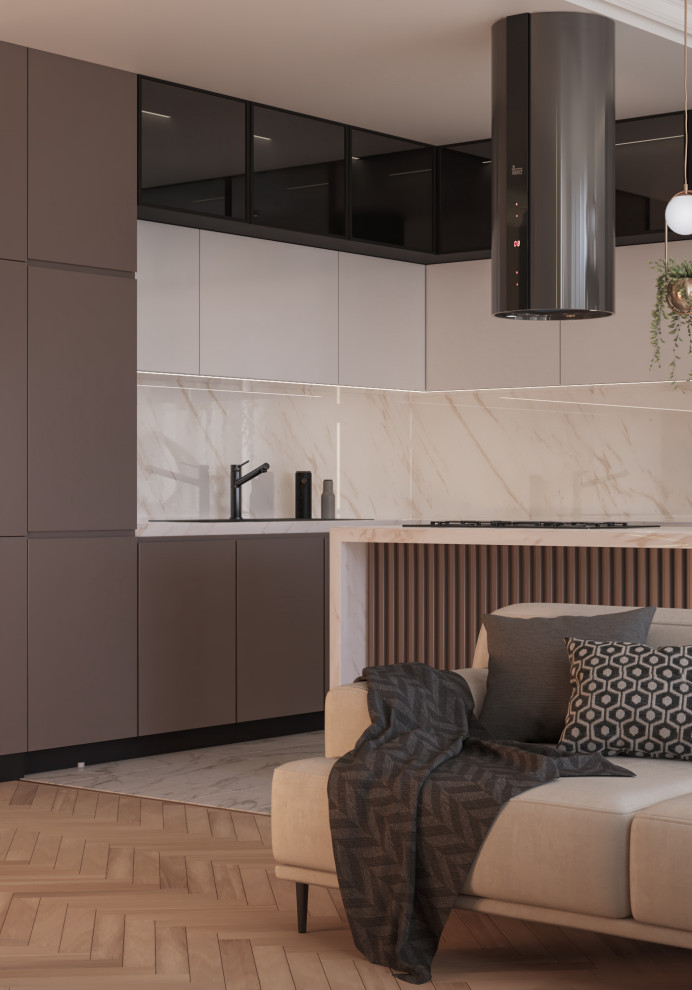 Проект кухни-гостиной г.Иркутск