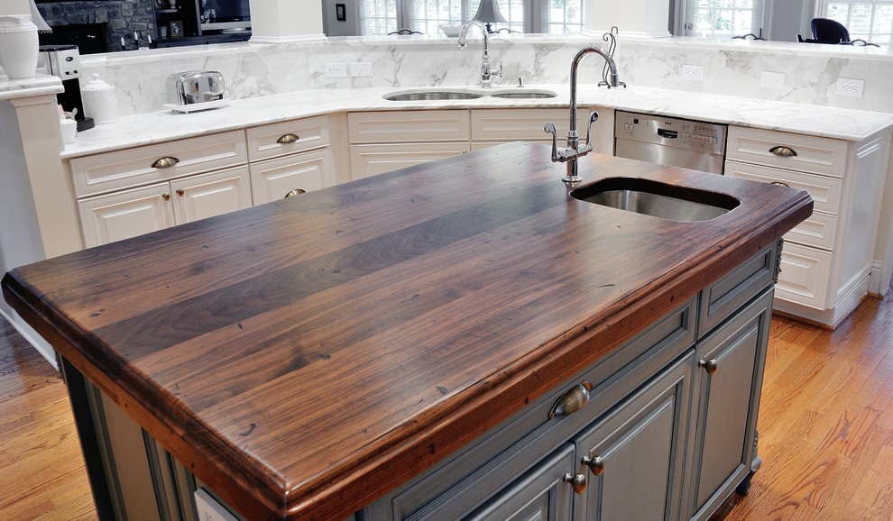 Heritage Wood Countertops Transitional Kitchen Raleigh By