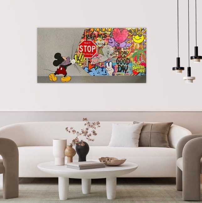 Сontemporary art painting, Graffiti, Pop Art, Street Art, Wall Interior design