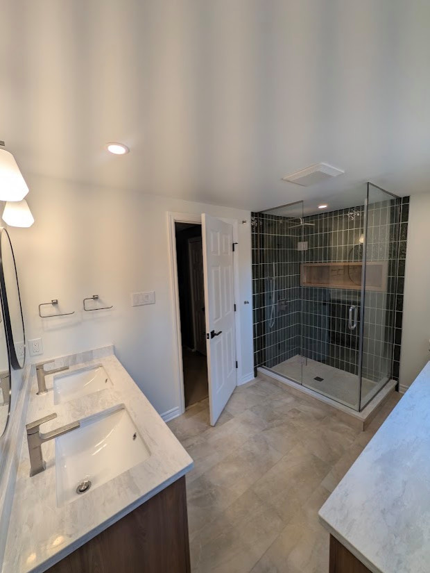 Green Tile Bathroom