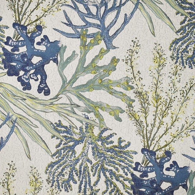 Coral Reef Oceanside Fabric by the Yard Beach Style Upholstery