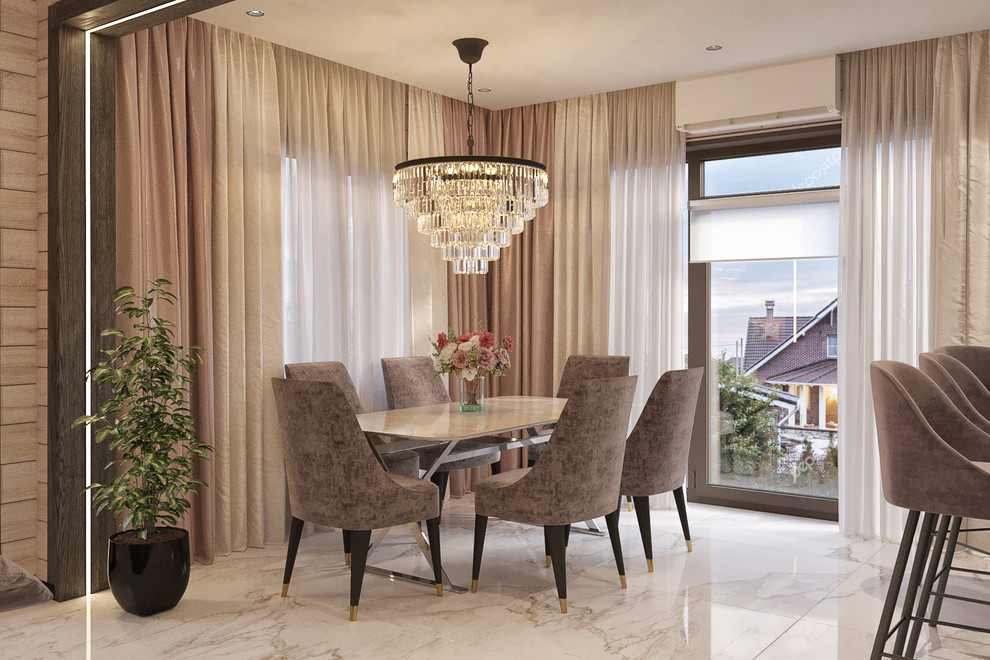 Интерьер жилого дома из клееного бруса  г. Владивосток