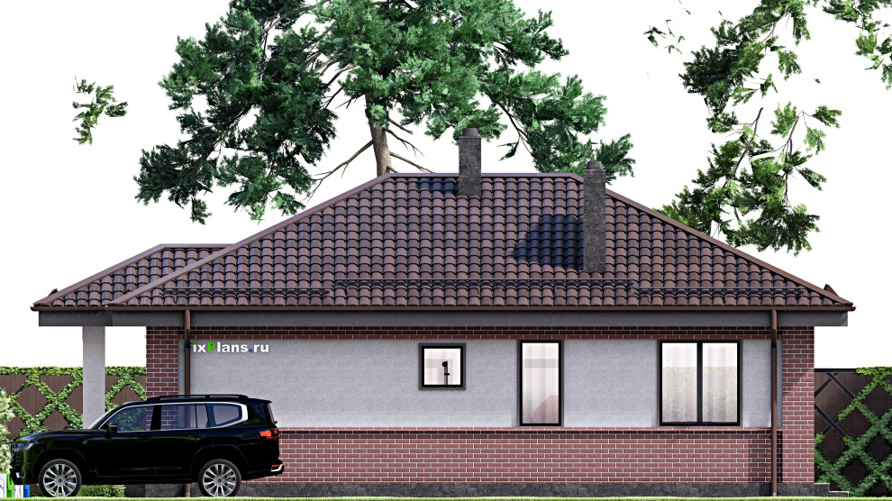 Проект одноэтажного дома 9х12м S74м2 F-16874