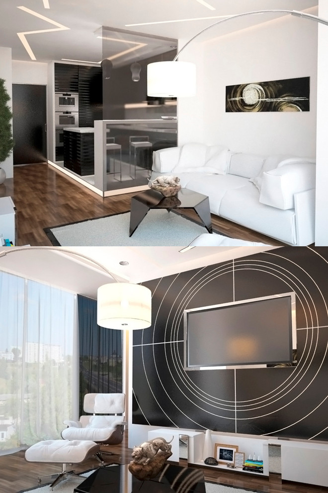 Чёрно белый минимализм