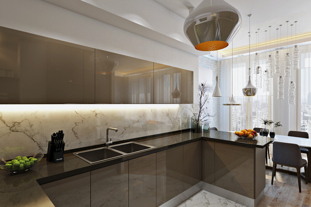 Просторная открытая планировка