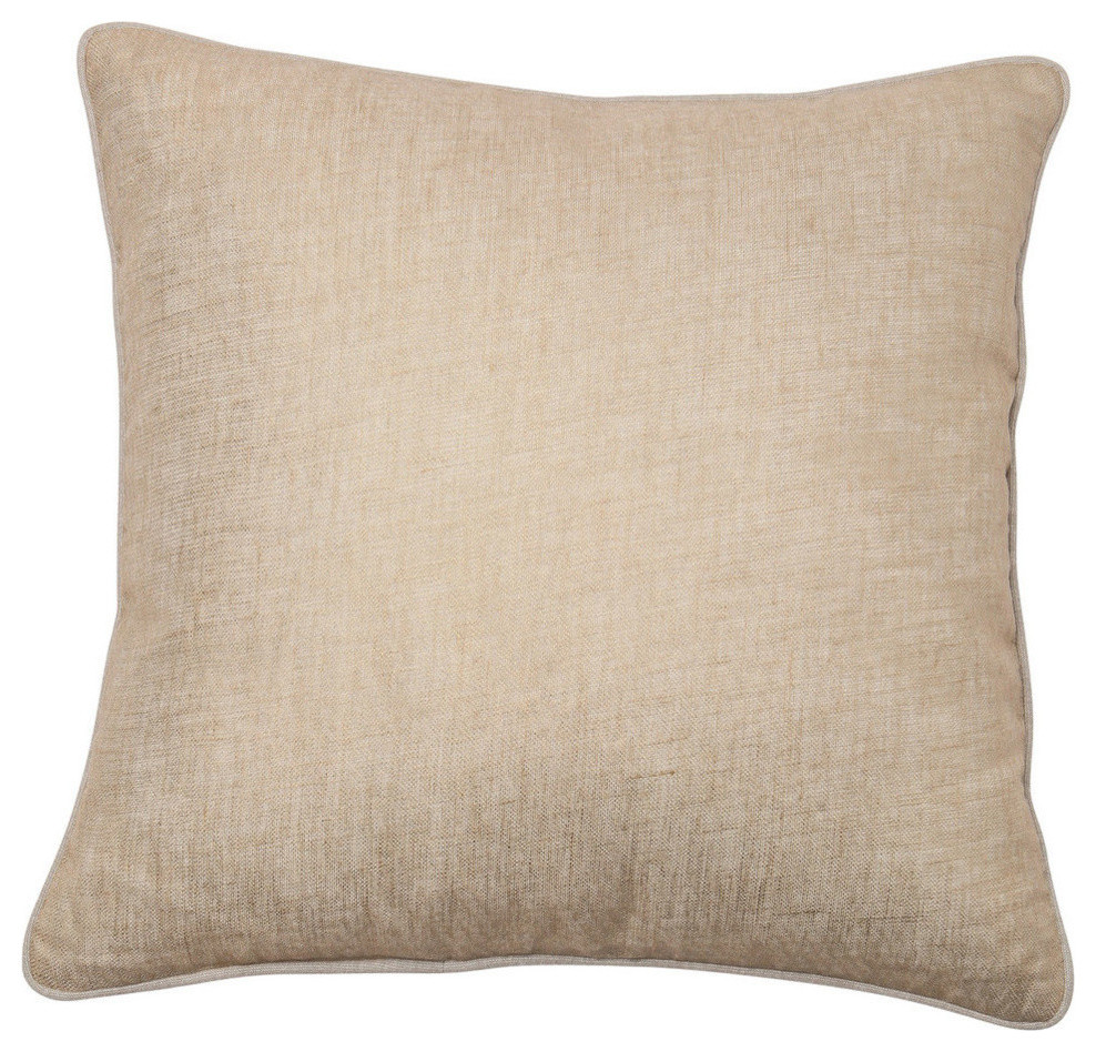 Metallic Linen Pillow Cover, Gold