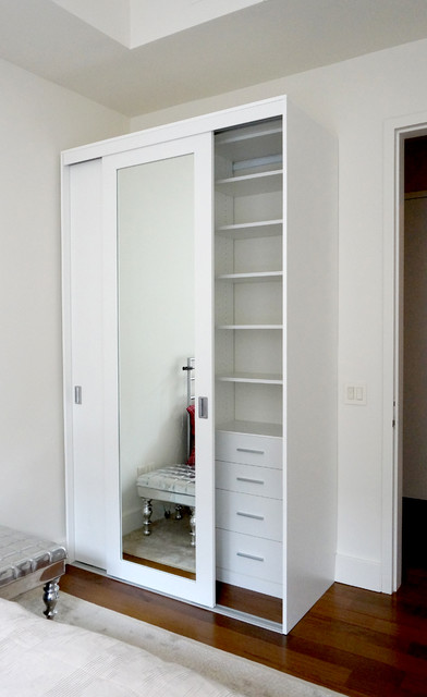 Wardrobe With Sliding Doors Contemporary Closet New