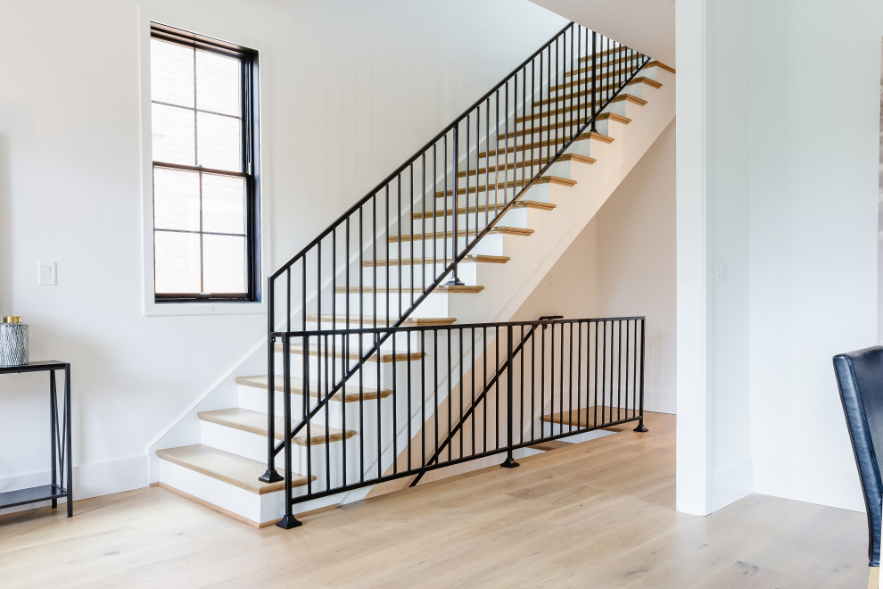 Inspiration for a country staircase remodel in DC Metro