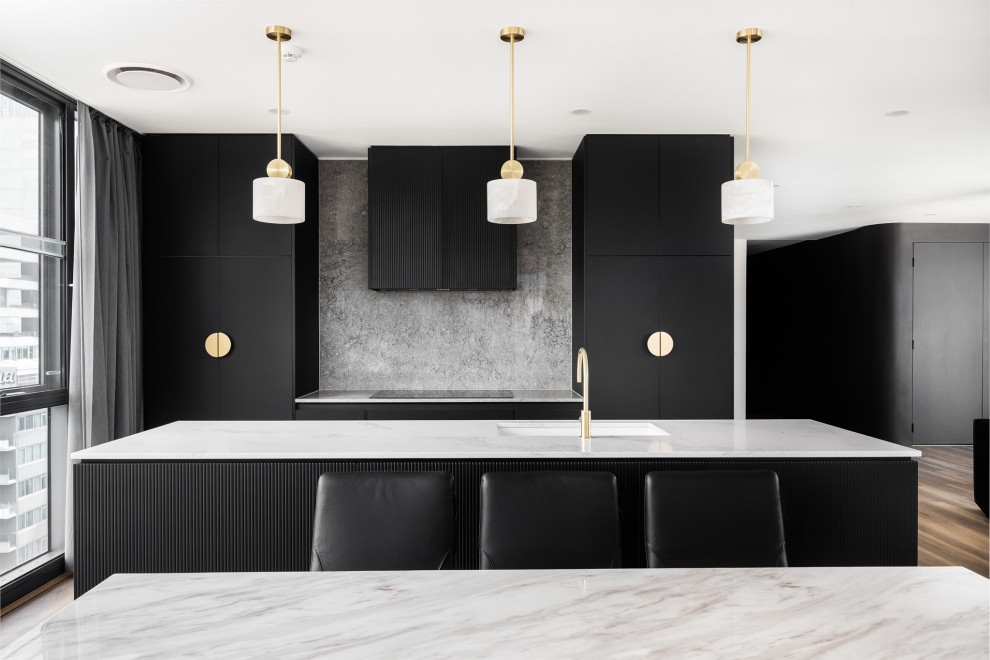 Bespoke Penthouse Renovation - Contemporary - Kitchen - Melbourne - by ...