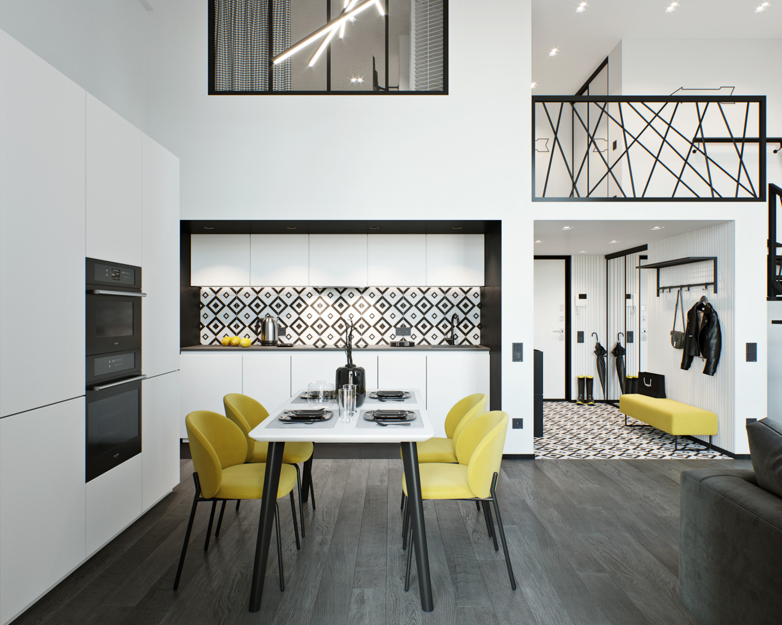 Антресольный этаж в квартире-студии