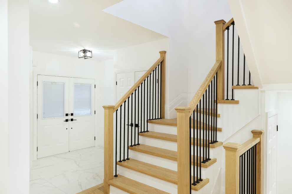 Staircase - transitional staircase idea in Toronto