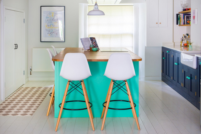 The Colourful Fun Shaker Kitchen eclectic-kitchen