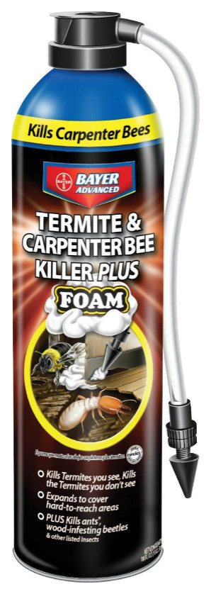 Bayer Advanced 700420A Termite and Carpenter Bee Killer Plus Foam, 18 Oz