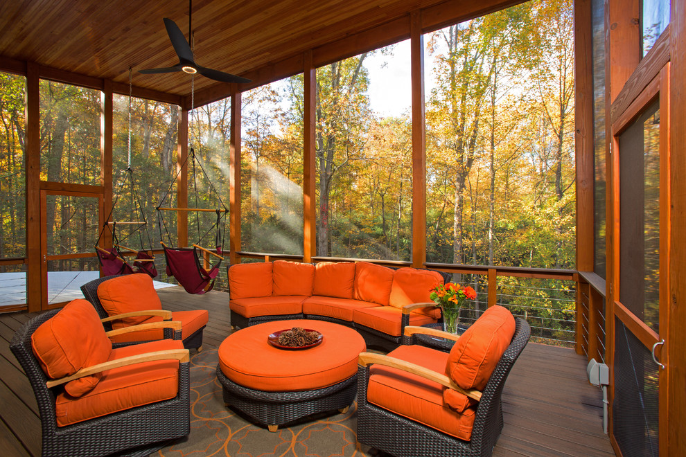 A Perch in the Trees in Fairfax, VA - Contemporary - Porch - DC Metro ...
