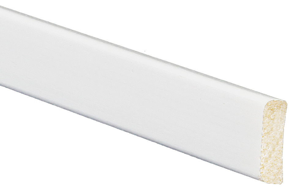 Polystyrene Screen Trim Moulding, Set of 5, 1/4"x3/4"x96 ", Crystal