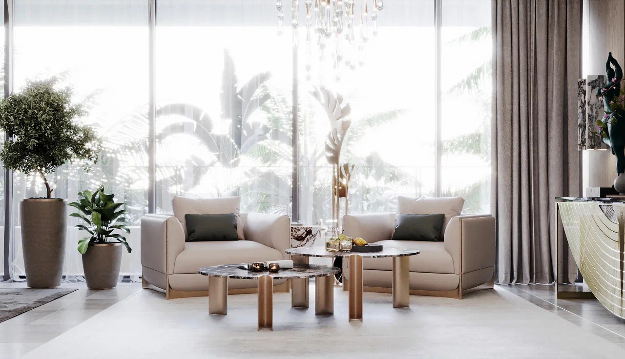 Дизайн интерьера квартиры в Дубае, Atlantis The Royal (2023)