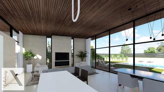 CASA CON BARCA modern-vardagsrum