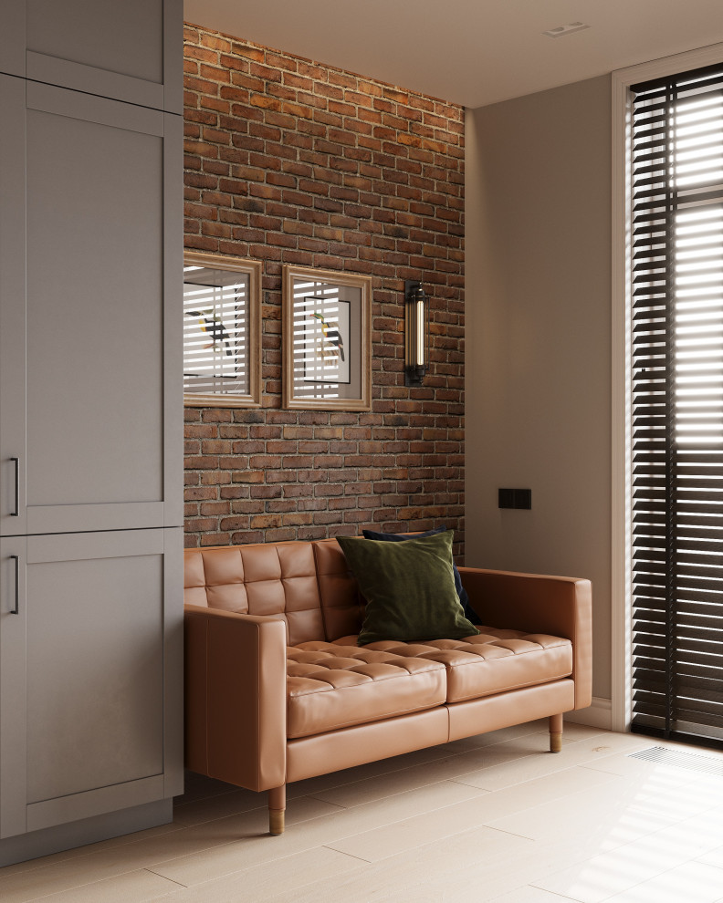 Дизайн-проект квартиры 60 кв.м в  стиле Петербургский Лофт