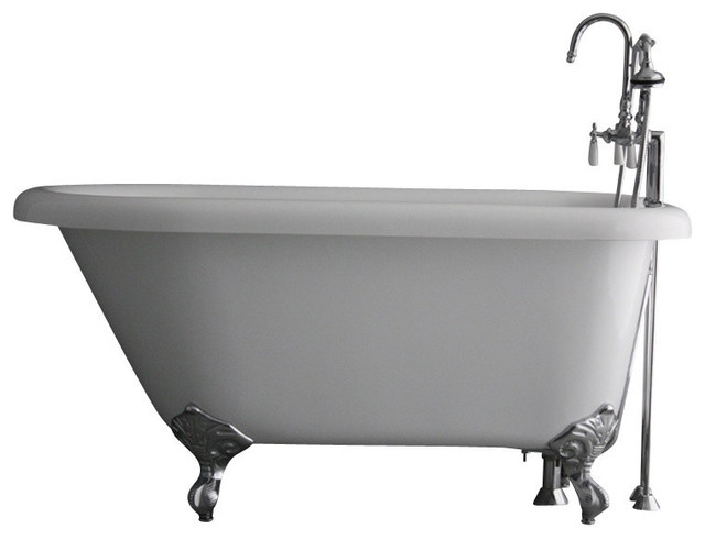 Hotel Collection Classic Clawfoot Bathtub/Faucet Set
