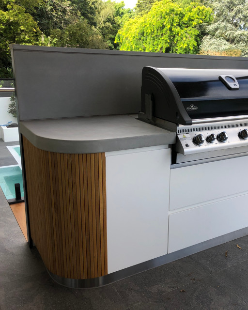 Outdoor Kitchen polished concrete benchtops Patio Adelaide di