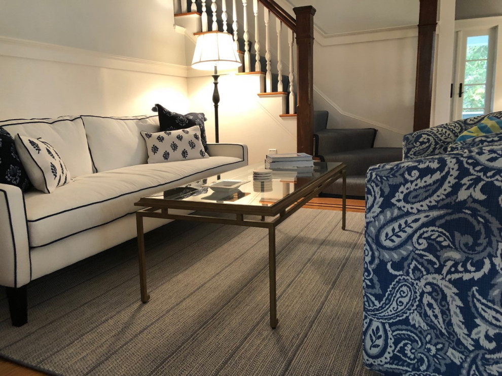 Inspiration for a transitional home design remodel in Boston