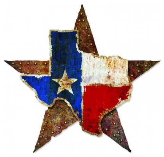Texas Star Multi Layered Flag Sign 26x25 Rustic Metal Texas Star Multi Layered Flag Sign 26x25