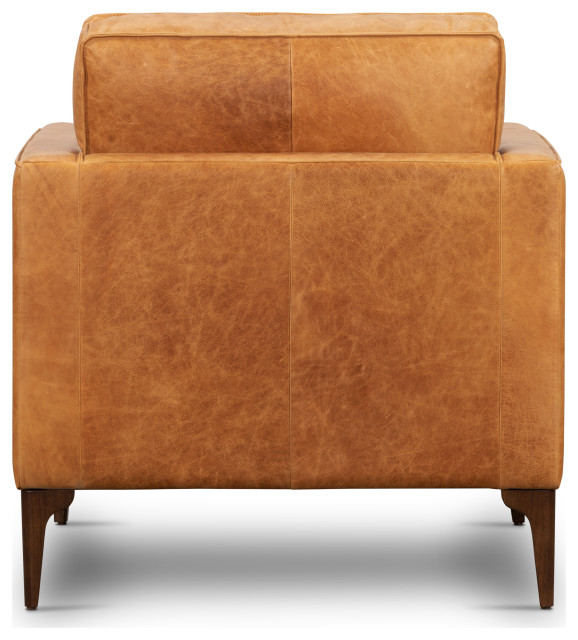 Poly and Bark Mateo Leather Lounge Chair - Midcentury - Armchairs And Accent Chairs - by Edgemod ...