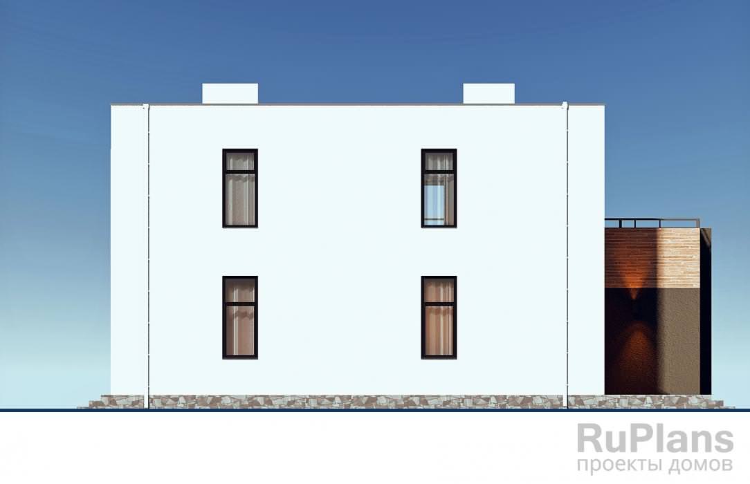 Rg6362 - Двухэтажный дом с гаражом и эксплуатируемой кровлей