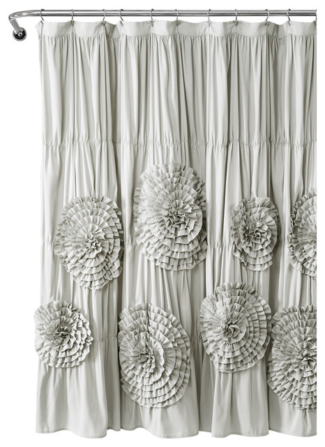 Serena Shower Curtain Traditional Curtains By Lush Decor Serena Shower Curtain Traditional