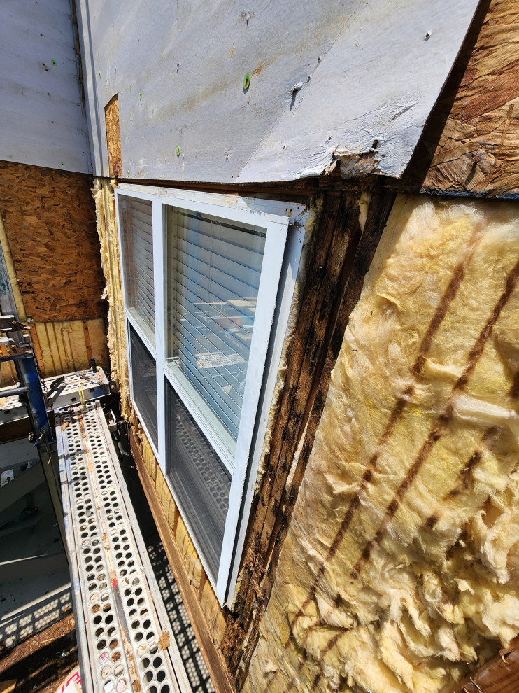 Exterior remodel / Windows / cider siding / paint