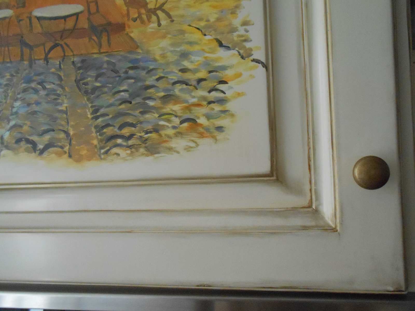 Роспись в интерьере кухонная мебель «Ван Гог»