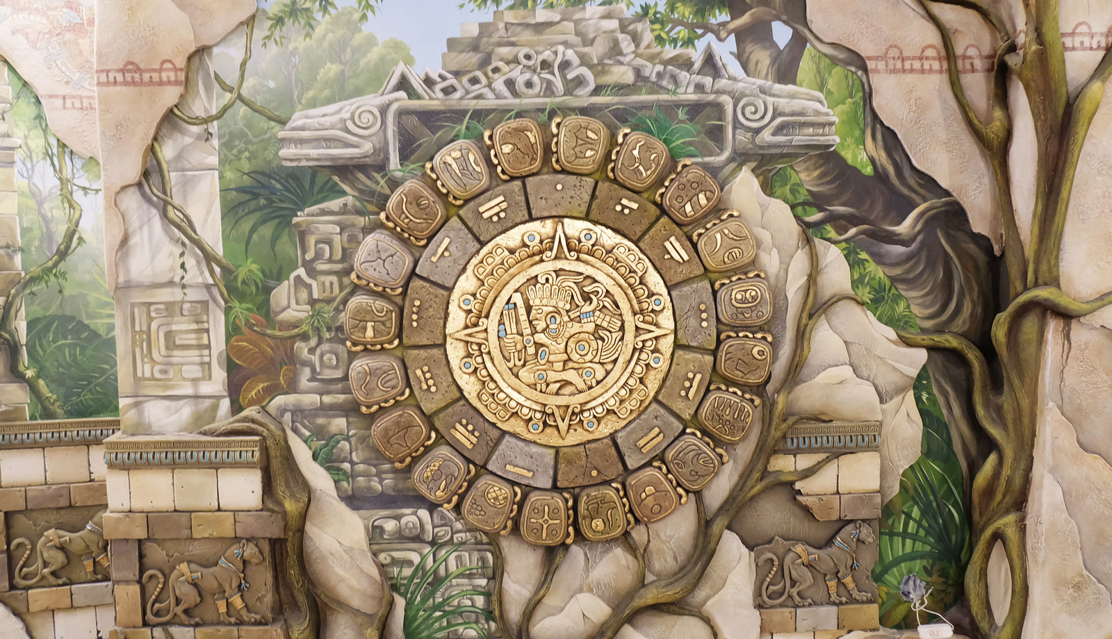 бассейн в стиле древних майя