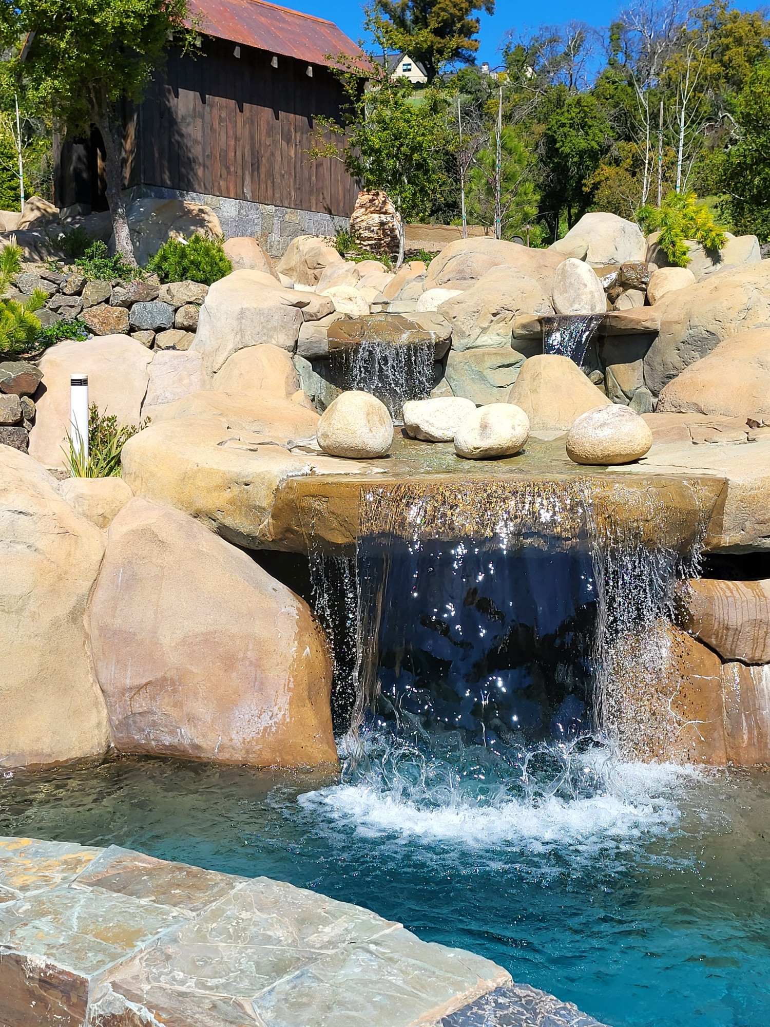 A Lazy River Pool in a Fantasy Setting
