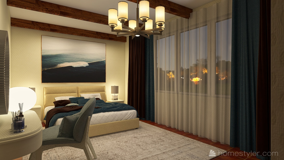 Спальня для супругов, загородный коттедж Самарская область, г. Кинель