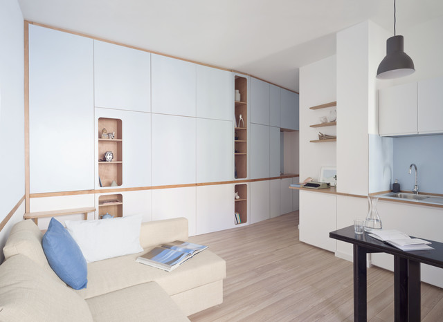 Riviera Cabin maritim-vardagsrum