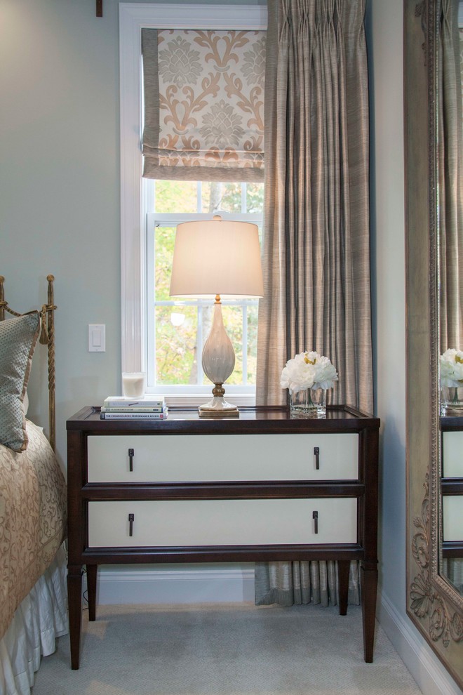 Inspiration for a traditional bedroom in Raleigh.