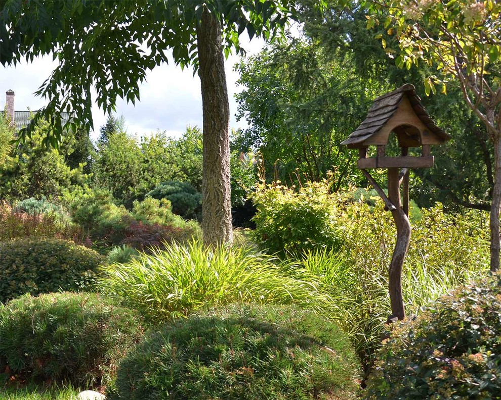 Ландшафтный сад с прудом в КП "Европа"