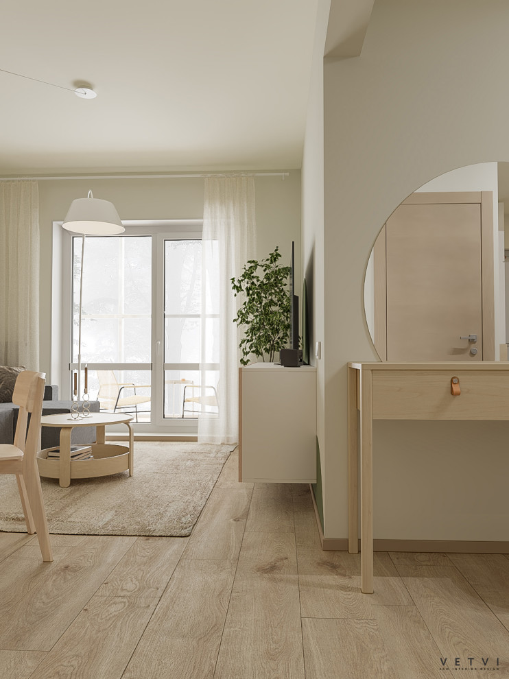 Проект светлой квартиры в Санкт-Петербурге |  Площадь: 68.34 м2.