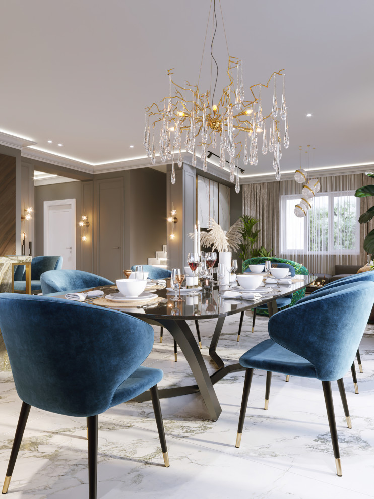 Интерьер загородного дома 280 кв.м КП Вешки