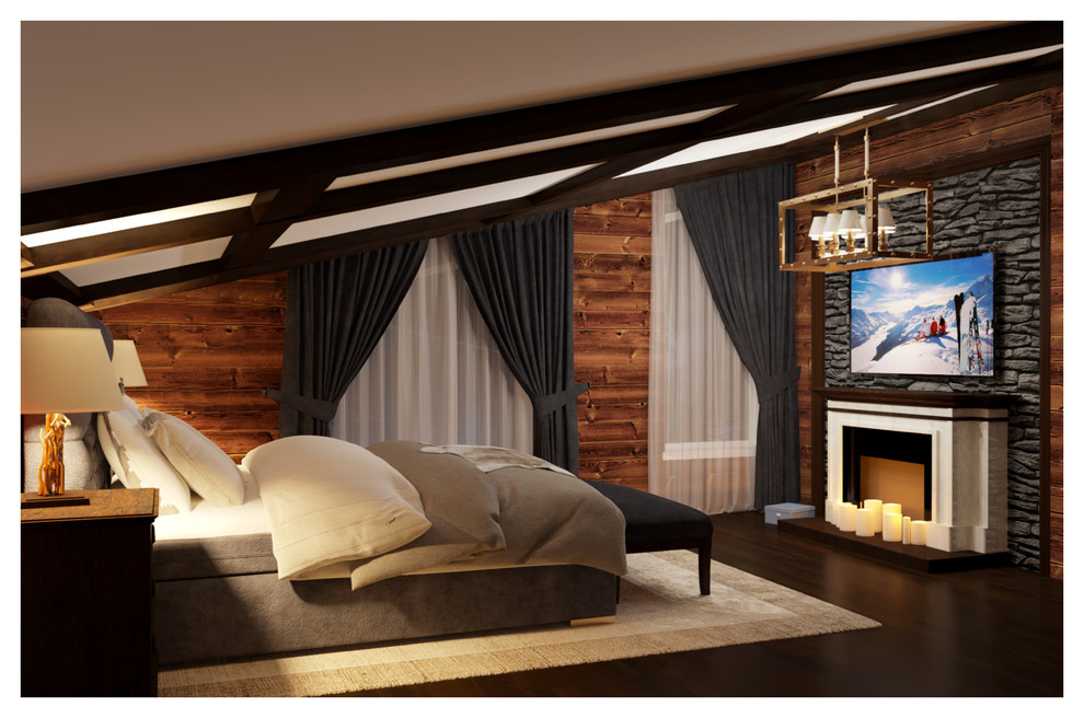 Деревянный дом в стиле "Шале" в д.Завидово Тверской области