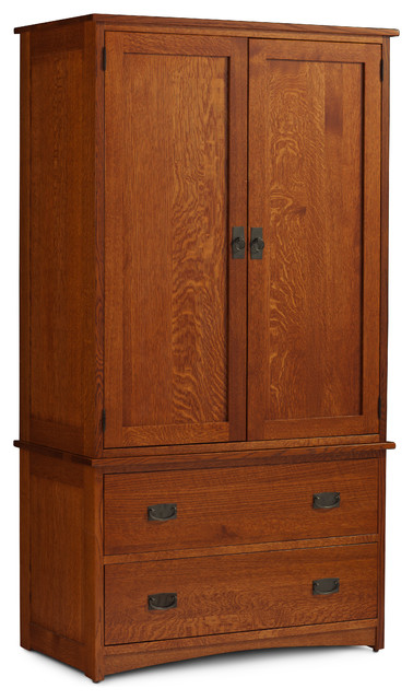 Prairie Mission Tall Armoire on Chest