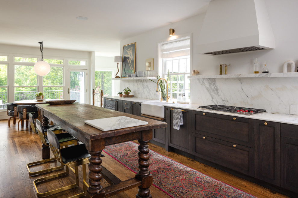 Kitchen - rustic kitchen idea in Atlanta