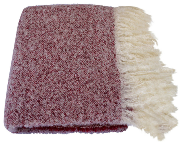 Wool & Angora Mohair Throw Blanket Contemporary Throws by Alpaca Blankets Corporation